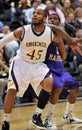 2012 NCAA Men's Basketball - Drexel - JMU Royalty Free Stock Photo