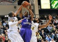 2012 NCAA Men's Basketball - Drexel - JMU Royalty Free Stock Photo