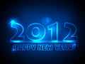 2012 New Year Vector Card Royalty Free Stock Photo