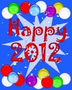 2012 new years poster Royalty Free Stock Photo