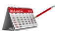 2012 year calendar. December Royalty Free Stock Photo