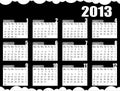 2013 Calendar Black & White