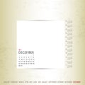 2013 Calendar, december on Old Torn Paper Vector