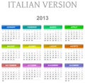 2013 calendar italian version