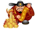 2013 Chinese Money God Snake Scroll Prosperity Royalty Free Stock Photo