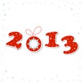 2013 Happy New Year greeting card Royalty Free Stock Photo