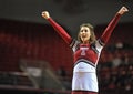 2013 NCAA Basketball - cheerleader Royalty Free Stock Photo