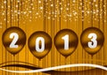 2013 new year illustration Royalty Free Stock Photo