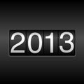 2013 New Year Odometer Royalty Free Stock Photo