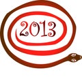 2013 Snake year Royalty Free Stock Photo