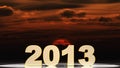 2013 and sunset