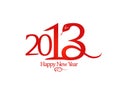 2013 year design with snake. Royalty Free Stock Photo