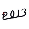 2013 year snake, 3d Royalty Free Stock Photo