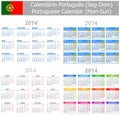 2014 Portuguese Mix Calendar Mon-Sun