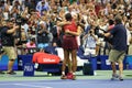 2023 US Open Champion Coco Gauff of United States (L) and Aryna Sabalenka embrace after final match at the 2023 US Open