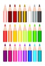 24 colored pencils