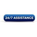 24 hour assistance button blue