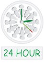 24 Hour People Working Clock_eps