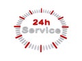 24 hour service sign