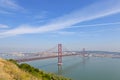 25 de Abril Bridge in Lisbon Royalty Free Stock Photo