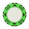 25 dollars casino chip