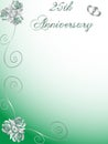 25th wedding anniversary Royalty Free Stock Photo