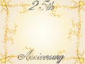 25th wedding anniversary Royalty Free Stock Photo