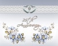 25th wedding anniversary Royalty Free Stock Photo