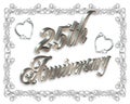 25th wedding Anniversary Royalty Free Stock Photo