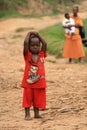 2nd Nov 2008. Refugees from DR Congo Royalty Free Stock Photo