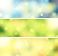 3 Bokeh banners