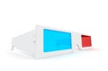 3-D Glasses. Royalty Free Stock Photo