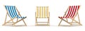 3 deck chair Royalty Free Stock Photo
