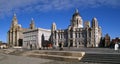 The 3 graces, liverpool water front Royalty Free Stock Photo