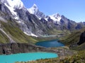 3 Lakes In Huayhuash Trek Royalty Free Stock Photo