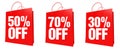 30-70 Percentage sign Royalty Free Stock Photo