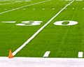 30 yard line on football pitch