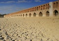 33 pol bridge in Isfahan, Iran Royalty Free Stock Photo