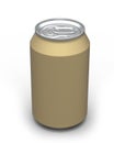 330ml Soda Drinks golden Can (3D rendered) Royalty Free Stock Photo