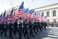 343 FDNY Flag Bearers in NYC Parade Royalty Free Stock Photo