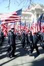 343 FDNY Flag Bearers in NYC Parade Royalty Free Stock Photo