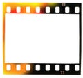 35 mm filmstrip, picture frame, light incidence