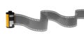 35mm classic negative film roll isolated