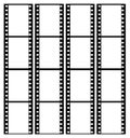 35mm film strip frames frame Royalty Free Stock Photo