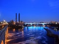 35W bridge over Misssissippi river in Minneapolis Royalty Free Stock Photo