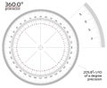 360 degree protractor 1/10 precision