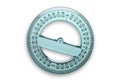 360 degrees protractor Royalty Free Stock Photo