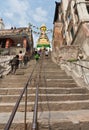 365 steps to Swayambhunath in Kathmandu, Nepal