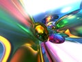 3D Abstract Colorful Glassy Wallpaper Background Royalty Free Stock Photo