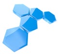 3d abstract hexagonal icon